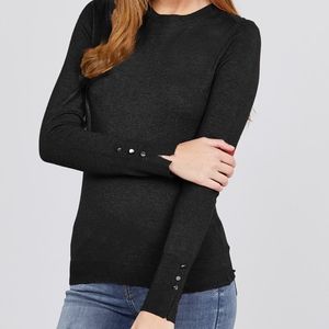 🍁JUST IN🍁LONG SLEEVE CREW NECK SWEATER
